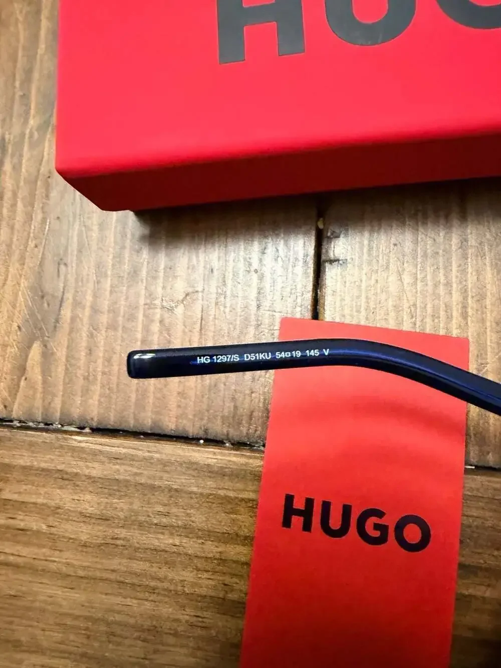 Hugo Boss HG 1297/S Sunglasses with Case - Blue Tibt on Frames - Brand New